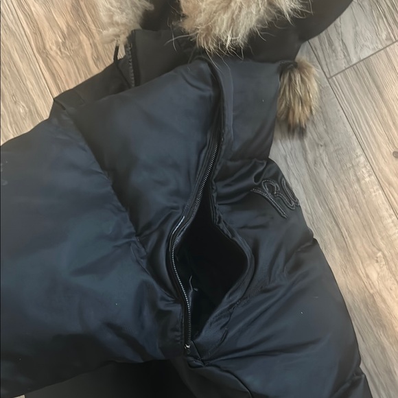 Black Fur-Trimmed Puffer Jacket Rocawear - Picture 5 of 6